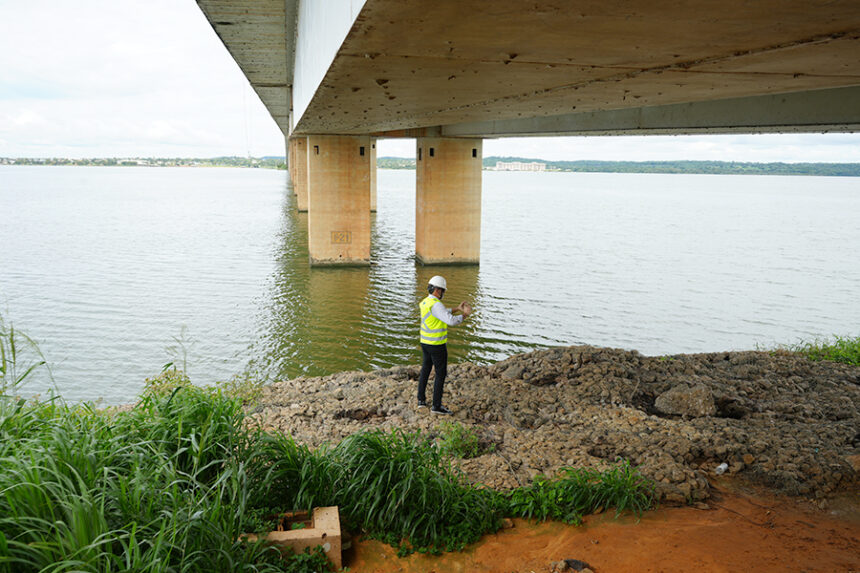 Fiscalização do TCETO identifica falhas na ponte e no aterro entre Palmas e Luzimangues