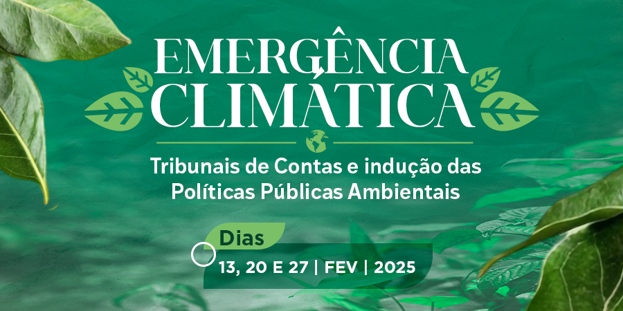 Webinar debaterá o papel dos Tribunais de Contas na indução de Políticas Públicas Ambientais