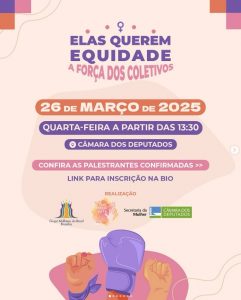 Seminário debate equidade de gênero na política