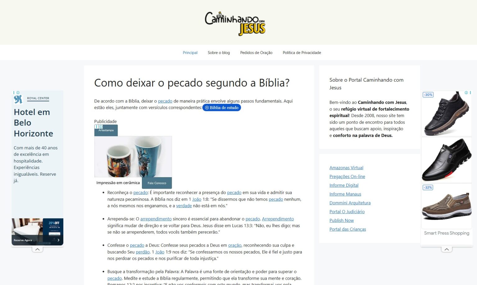 Caminhando com Jesus: Descubra Como Vencer o Pecado e Fortalecer Sua Fé