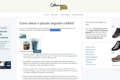 Série Transformadora do Caminhando com Jesus Ensina a Deixar o Pecado e Viver em Santidade