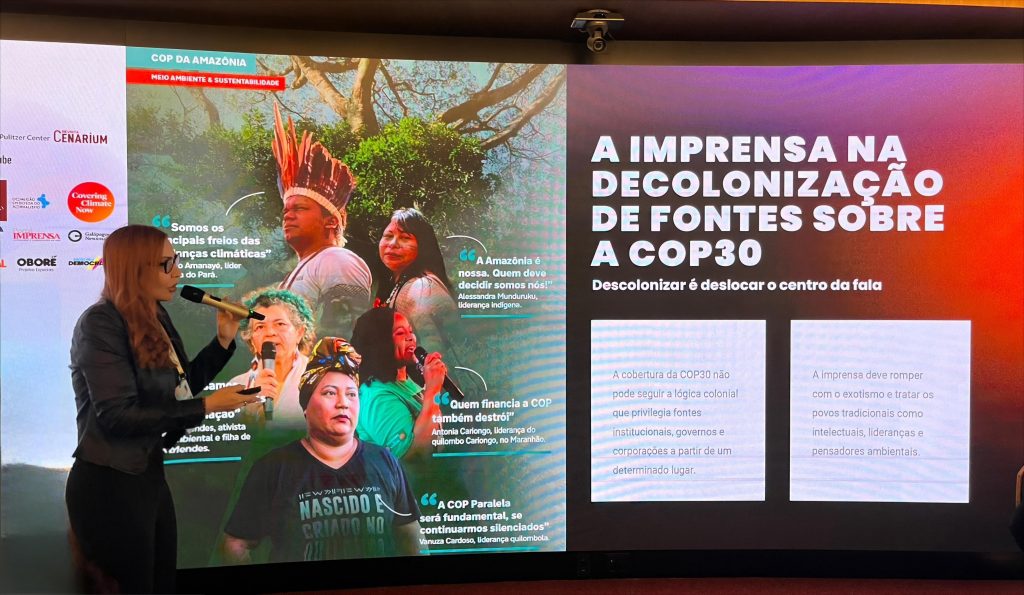 Paula Litaiff e Revista Cenarium Destacam Protagonismo Amazônico na Cobertura da COP30 Durante a Abraji